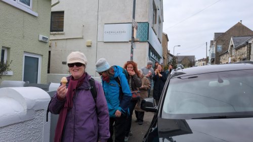 Lama Shenpen eating ice-cream