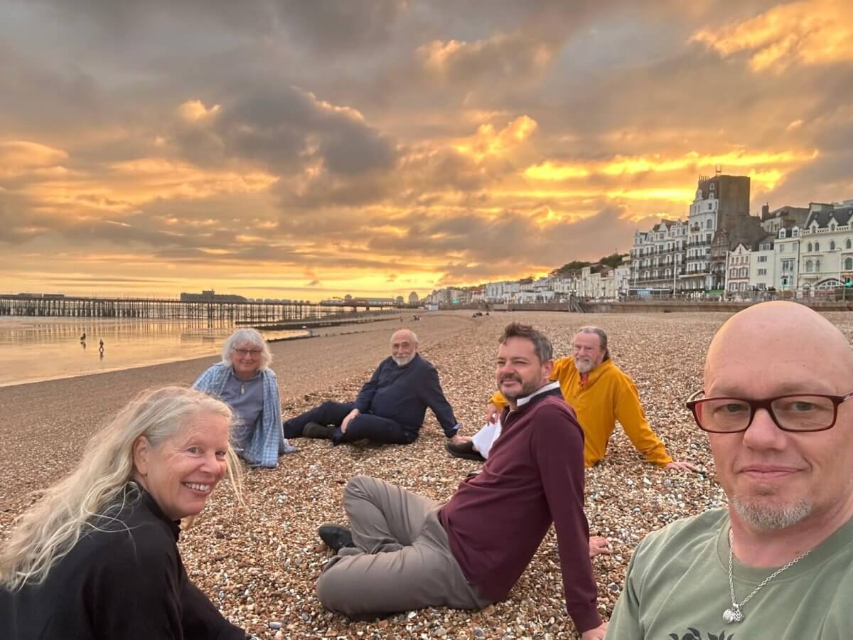 Hastings group on the beach