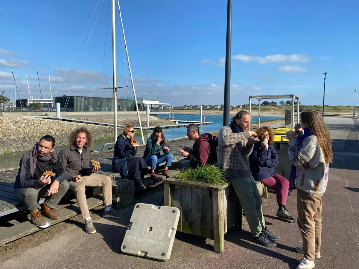 France Sangha with ice-cream